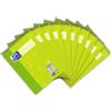 Oxford - Bloc-notes scolastico, formato A5, a righe, 40 fogli, rilegatura a spirale dall'alto, 10 pezzi