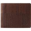 Corkor Portafoglio bifold in sughero da uomo, blocco RFID, pelle vegana, cruelty free, ecologico, nero
