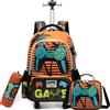 HTgroce Zaino Trolley Bambini Zainetto Scuola Elementare Bambino, Trolley per Zaino Scuola Prima