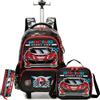 HTgroce Zaino Trolley Bambini Zainetto Scuola Elementare Bambino, Zainetto Scuola Trolley Terza