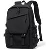 smallrun Zaini Scuola Teen Zaini Scuola Leggero Tipo Casual Zaino Computer Portatile Lavoro multiuso, Nero , M