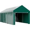 Outsunny Capannone esterno con 2 porte avvolgibili, tenda garage per veicoli, barche e carico, 3 x 6m, verde | Aosom Italy