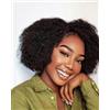 Tmbitto Parrucche Capelli Umani Nere Afro Kinky Ricci 100% Glueless Pizzo Afro 180% Densità 12 Pollice