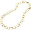 Giovanni Raspini / Catene / collana maglia ovale alternata / argento dorato - 8158