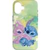 Disney Stich e angelo trifoglio verde Custodia per iPhone 16