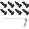 ECSiNG 8 Pezzi Viti Frontali per Scooter 5x16mm Compatibile con NIU KQi 2 Kqi3 Compatibile con Xiaomi M365 Pro2 1S Mi3