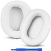 Linkidea Cuscinetti auricolari di ricambio per cuffie Sony WH-CH700N, WH-CH710N, WH-CH720N, cuscinetti auricolari per cuffie, colore bianco