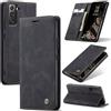 Azororo Cover per Samsung Galaxy S21 FE 5G, Premium PU Pelle Custodia, Magnetica Carta Fessura Portafoglio Case, Flip Cavalletto Custodia per Samsung Galaxy S21 FE - Nero