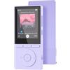 Aiandcc 64 GB Lettore MP3 Bluetooth 5.3, MP3 Lettore Musicale con Cuffie, Dittafono, Suono HiFi, Lettore e-book, Schermo a Colori da 2,4 Polliciideale per Sport, Supporta Scheda TF da 128GB, Viola