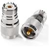 KUOQIY 2 Pezzi PL259 a SO239 Connettore, UHF Maschio a UHF Femmina Adattatore Coassiale, per CB Ham Radio Antenna SWR Meter Cavo Estensione