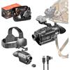 Nightfox Prowl 2 Monoculare per Visione Notturna a Infrarossi 1x | Lenti Fisheye e Grandangolari, IR 940 nm, Impermeabile IP65, NVG Digitale Montato su Testa/Casco per Softair