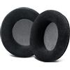 SOULWIT Cuscinetti per AKG Pro Audio K701, K702, Q701, Q702, K601, K612, K712 Cuffie, Cuscinetti Auricolari con Velluto più Morbido-Nero