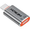 HOWJIM Adattatore Audio da USB C a Light-ning,Ricarica Rapida PD60W Trasmissione Dati 480Mbps,Adattatore Light-ning a USB C Cuffie per M-acBook,Phone 17/16/15 Pro Max,Pad (Non per OTG) Grigio