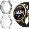 ToVioc Cover Compatibile con Amazfit T-Rex 3 Pro 44mm Custodia Full Protezione, [2 Pezzi] [Anti-Graffio], Shell per Amazfit T-Rex 3 Pro 44mm - Nero & Trasparente
