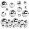 prota Palla Discoteca per Torte Decorazioni, 32 Pezzi Palle da Discoteca, 4 Taglie Disco Ball Decorazioni, Specchio Decorativo Sfera per Feste a Tema Compleanni Natale (2/3/4/5cm)