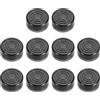 QUARKZMAN 10 Pz Copriinterruttori Pedale Chitarra Tappi Pulsanti 3/8 Nero | Pedale Copertura Superiore Interruttore Pedale, Plastica, per Pulsanti Pedali Effetti Chitarra