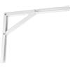 cyclingcolors 1x staffa mensola pieghevole a parete ribaltabile salvaspazio braccio 400 mm tavolo ripiano di appoggio mobile supporto 50 kg bianco