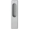 HOPPE 3866539 Omega-Tenda a Conchiglia per Porta Scorrevole, Esterno Rettangolare, in Alluminio, Effetto Acciaio Inox, 34 x 150 mm | Edelstahl-Effekt