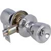 Amig - Set pomolo per porta - Chiavistello d'ingresso 60/70 mm - Con serratura interna - Per porte in legno da 35 a 45 mm di spessore - Sistema Anti-Card