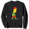 The Simpsons Bart Simpson Elf Bart Holiday Felpa, Unisex per Adulti, Blu Reale, S