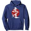 Judo Judoka Japan - Judo Geschenk Judo - per Judoka Kanji, Segno Sole Rosso Judo Felpa con Cappuccio, Unisex per Adulti, Navy, S