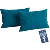NARCISO Federe Cuscino Letto 50x80 Cotone 100% Copricuscino Letto, Coppia Federa Antiacaro ed Anallergica per Cuscini Standard e Cervicale, Made in Italy e Certificato OEKOTEX (Ottanio)