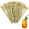 SJUNJIE 300 Pezzi Stuzzicadenti Decorativi 12 cm Stecchini per Aperitivo, Stuzzicadenti Lunghi Sono Realizzati in bambù Naturale Spiedini Legno per Feste Matrimoni Catering Finger Food Monouso