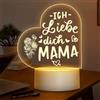 TaimeiMao Regali per la Mamma, Luce Notturna Regalo per Mamma,Luce Notturna in Acrilico,Regalo Festa Della Mamma,Regalo Natale Mamma,Festa della Mamma Idee Regalo