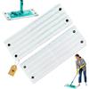 Drufoful 2 Pezzi per Leifheit Clean Twist M Micro Duo Mocio Panni per Pulizia Microfibra 33x15cm Kit, per Leifheit Clean Twist M Micro Duo Panno, per Forte Decontaminazione, Tutti i Pavimenti