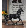 JXCBXJ Scultura di cavalli,Statua in resina di cavallo, scultura decorativa a forma di cavallo, decorazione di sculture di animali,per decorazione per casa e ufficio.