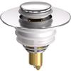 PCVANLEY 1 pezzo 32-42mm Tappo per lavandino, Tappo per lavandino in acciaio inox Pop Up in ottone Bounce Core, Adatto per bagno, fori di scarico della cucina