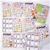 colortouch Set di adesivi, 400 pezzi, multicolore, carta, vintage, stravagante, libro di adesivi