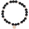 Tamaris Berads Bracelet - nero - con sfere di metallo, acciaio inox IP oro rosa