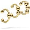 LIEBESKIND Berlino Urban Chic Earcuff Set - Earcuff Set in acciaio inox - IP Gold - 1,4 cm - Impermeabile e delicato sulla pelle
