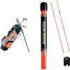 Longridge Set da golf per mano destra Longridge Junior Challenger Cadet, arancione, per più di 8 anni, bastoncini di allineamento LONGRIDGE TOUR RODZ - 2 pezzi arancioni
