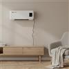 M Mimotec - Termoventilatore elettrico da parete Muro 2000W, silenzioso <45 dB, con telecomando, display LED e timer, protezione IPX2 e contro il surriscaldamento, riscaldatore murale per interni.