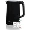 Cloer 4320 Bollitore elettrico 1,5 L, 1500 W, contenitore e coperchio in acciaio inox, spegnimento automatico, protezione dal surriscaldamento, apertura con una mano, indicatore del livello interno