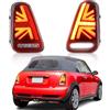CKCD LED Fanali posteriori per Mini Hatchback Cabrio R50 R52 R53 2001-2007,Fanale posteriore con animazione d'avvio e indicatore di direzione sequenziale