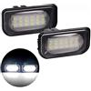 VIGORFLYRUN PARTS LTD 2 pz 18 LED auto targa lampada per W203 4D berlina W211 W219 R171 2005-2010, 6500K Xenon bianco luci esterne nessun errore OBC