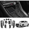 Coleya Tappetini Antiscivolo Compatibile con Audi Q3 F3 2019-2024, Tappetini in Gomma per Console Centrale, Portabicchieri, Cuciture Porta, Braccioli, Audi Q3 Accessori Tappetino per Auto (Bianco)