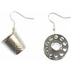 Miniblings Coil e orecchini di cucito ditale Miniblings filo per cucire su misura per cucire