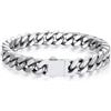 Bandmax Bracciale Uomo a Catena Cubana Minimalista in Acciaio Inossidabile Braccialetto Larghezza 9 MM Lunghezza 23 CM Gioielli Stile Hip Hop Punk per Uomini Ragazzi