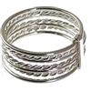 Minoplata Fede settimanale in argento Sterling 925, misura 23, unisex, alla moda