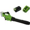 Greenworks GD40AB - Soffiatore assiale a batteria 40V 4Ah