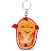 NICI Sleeping Pets 63172 - Portachiavi con Drago di Peluche (8 cm) Addormentato in Un Cestino, Accessorio di Peluche per Zaino o Borsa, Portachiavi per Grandi e piccini, Multicolore
