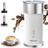 Morpilot Montalatte Elettrico 4 in 1, Morpilot Milk Frother Automatico con Schiuma Calda e Fredda, Latte Caldo, Capacità 115 ml/240 ml, per Cappuccino e Latte Macchiato, Bianco