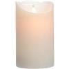 Zarivy Candela interna LED in elegante colore bianco, con dimensioni di Ø7,5x12,5 cm. Offre una morbida luce bianca calda, ideale per creare ambienti accoglienti e rilassanti.