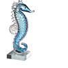 GILDE GLAS art Scultura in vetro, statuetta cavalluccio marino, altezza 24 cm