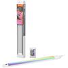 LEDVANCE Linear Edge Sensor high-voltage under-cabinet lights w. RGBW technology, 30cm, selectable colour RGBW, dimmable, 8W, 460lm, 3,000K, warm white, white aluminium, IP20, w. white remote control