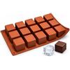 PARENCE - Stampo in silicone per cubetti da 3,3 cm - stampo multicubo flessibile - Cioccolato, cubetti di ghiaccio, torta, sapone - Silicone di grado alimentare